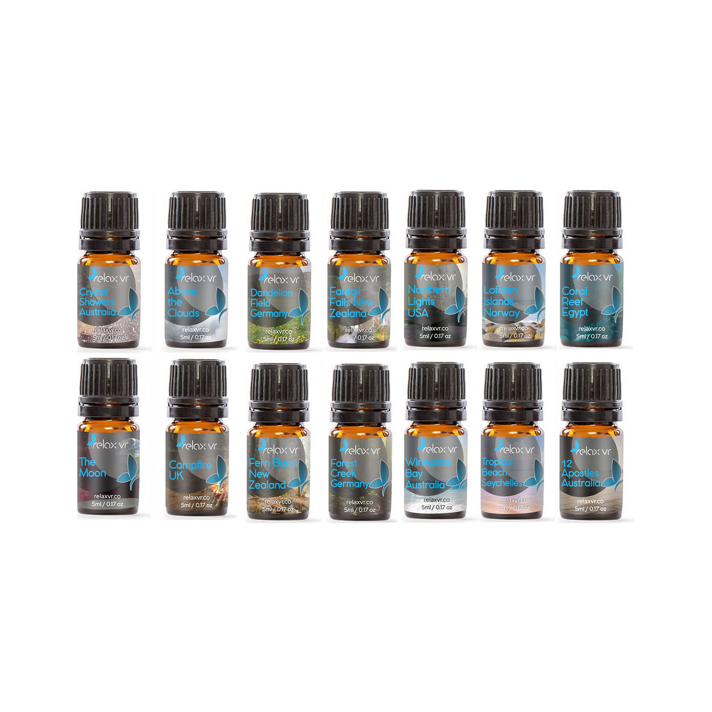 Complete Essential Oil Collection – Set of 15 + Carry Case